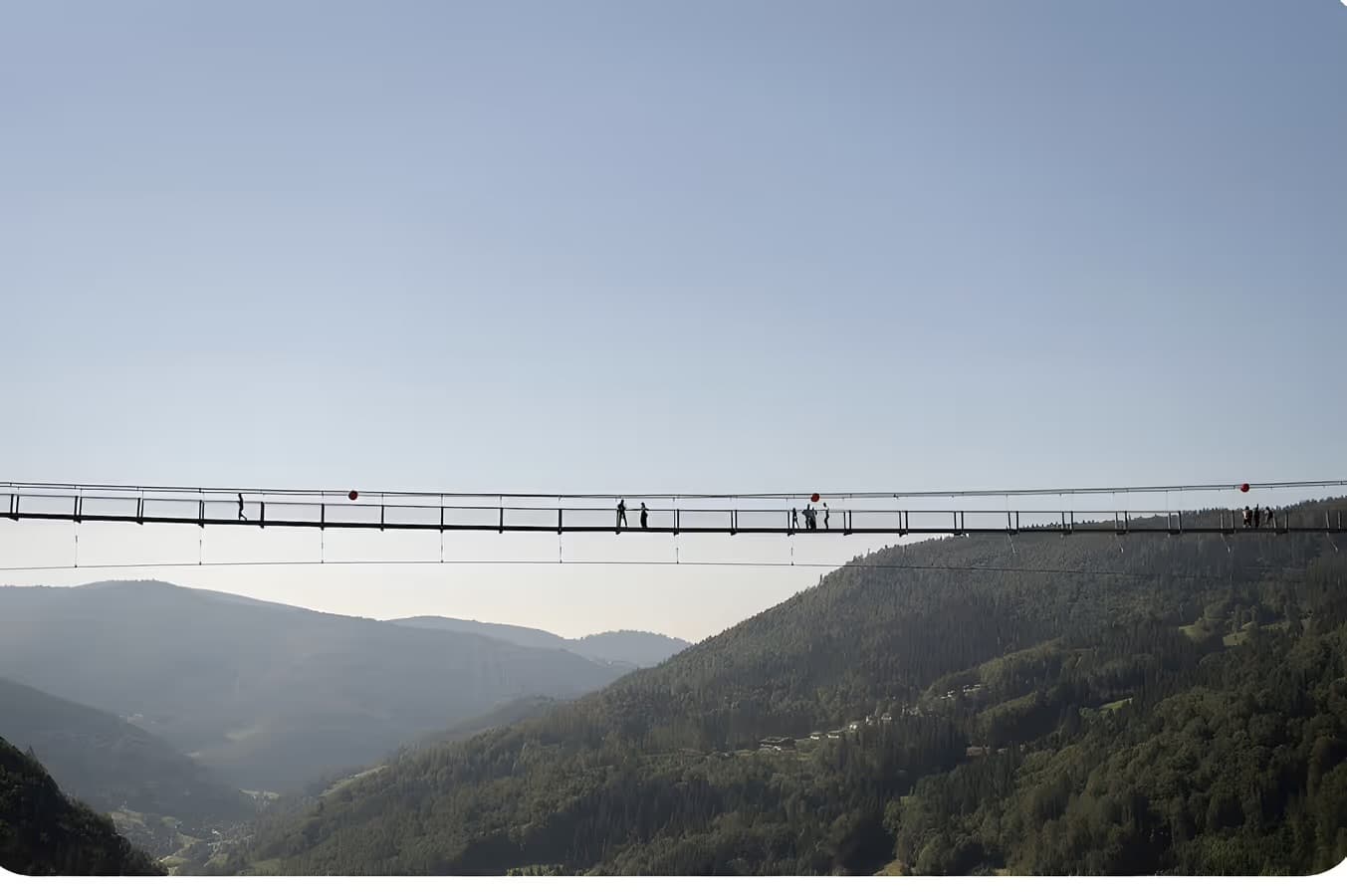 Hängebrücke Ausflugsziel nahe St. Blasien im Hochschwarzwald